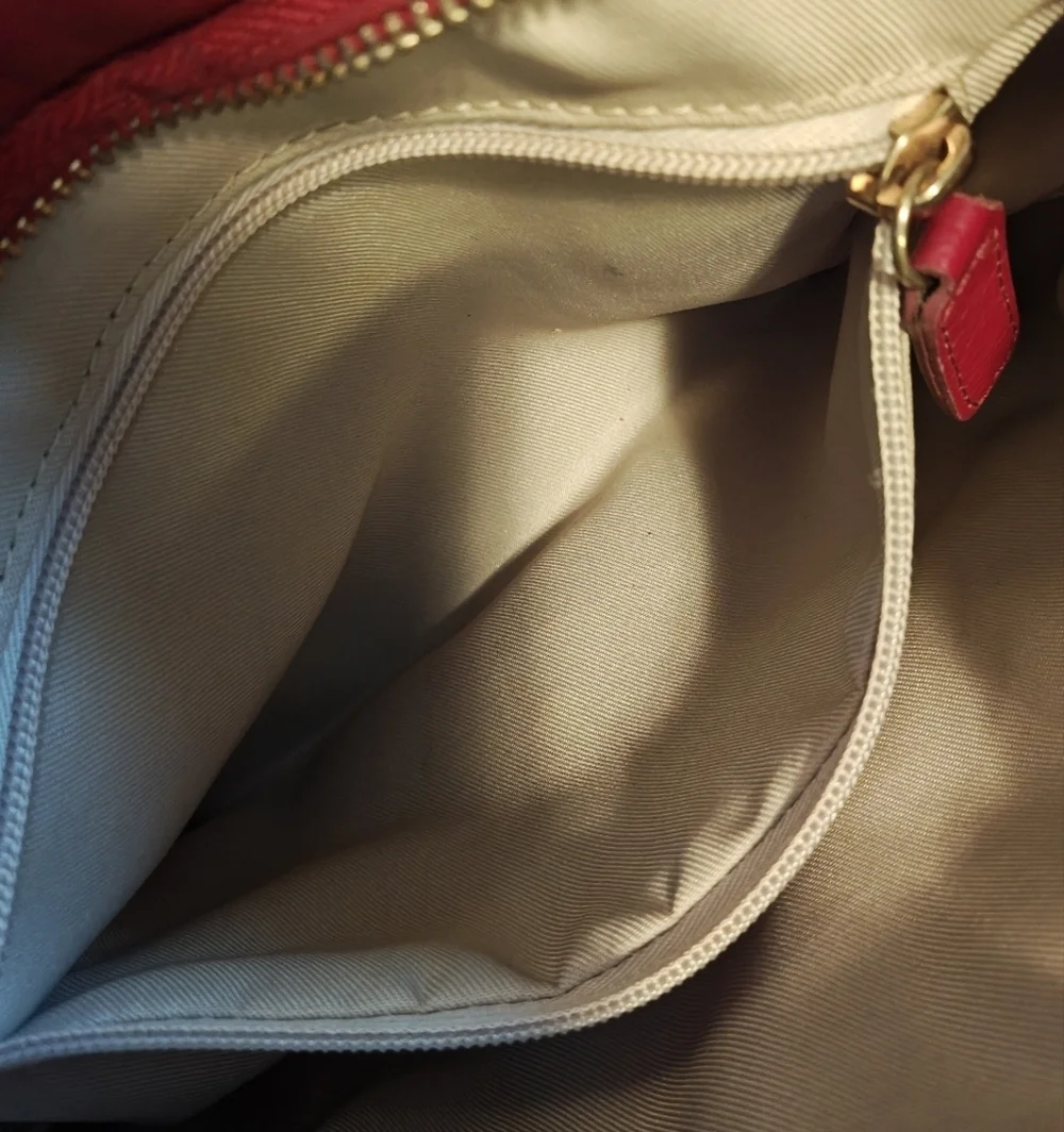 Valentino Vanille Red Quilted Chain Shoulder Bag